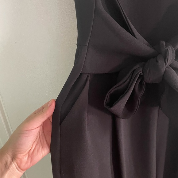 Cropped length jumpsuit with knot col black size M - Picture 4 of 5